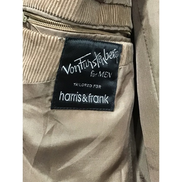 Vtg Egon von Furstenberg Corduroy Blazer Sport Coat Size 42R Old Money Heritage - Picture 4 of 8